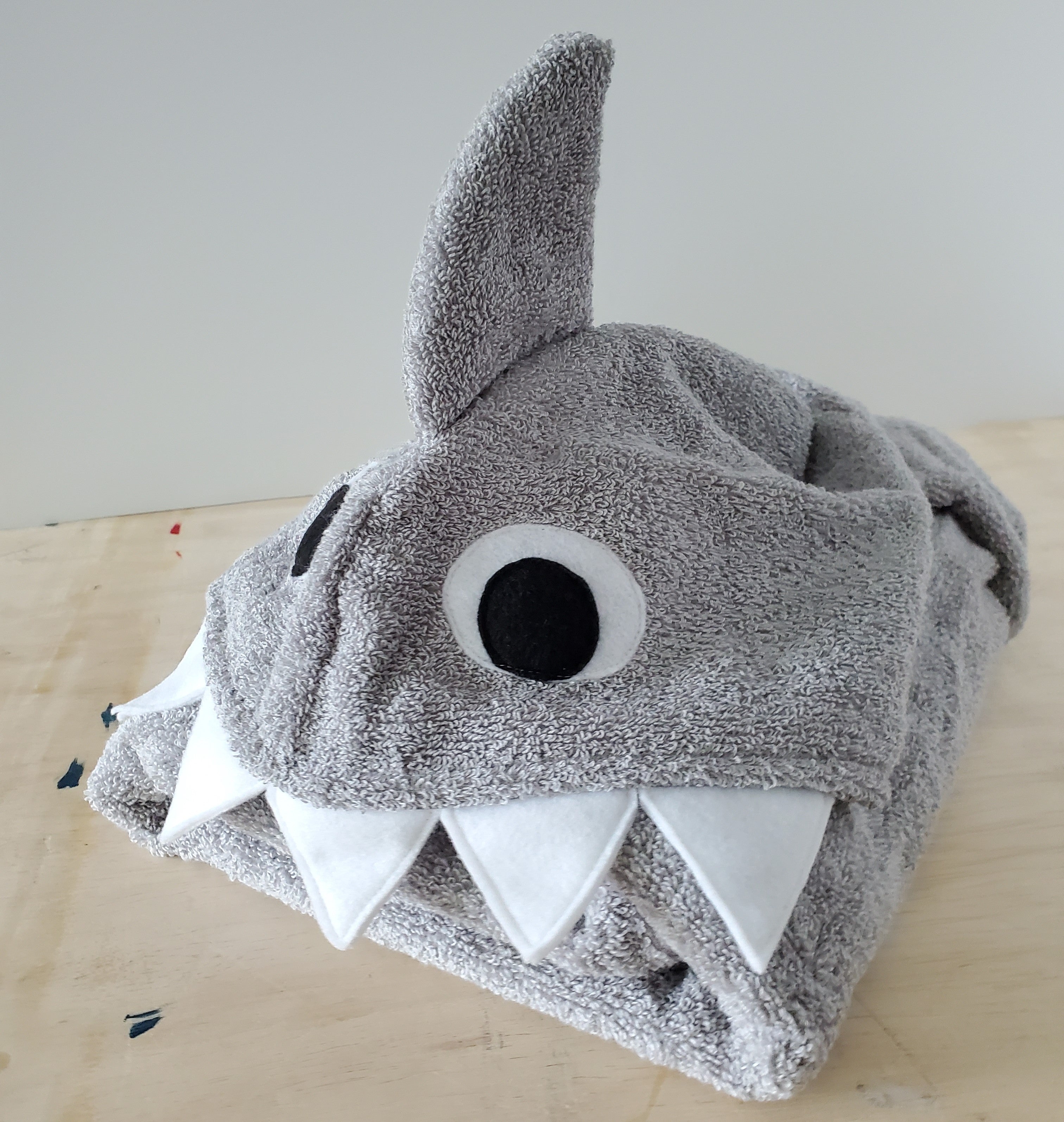 Sewing Pattern, Shark Hooded Towel - Digital Download