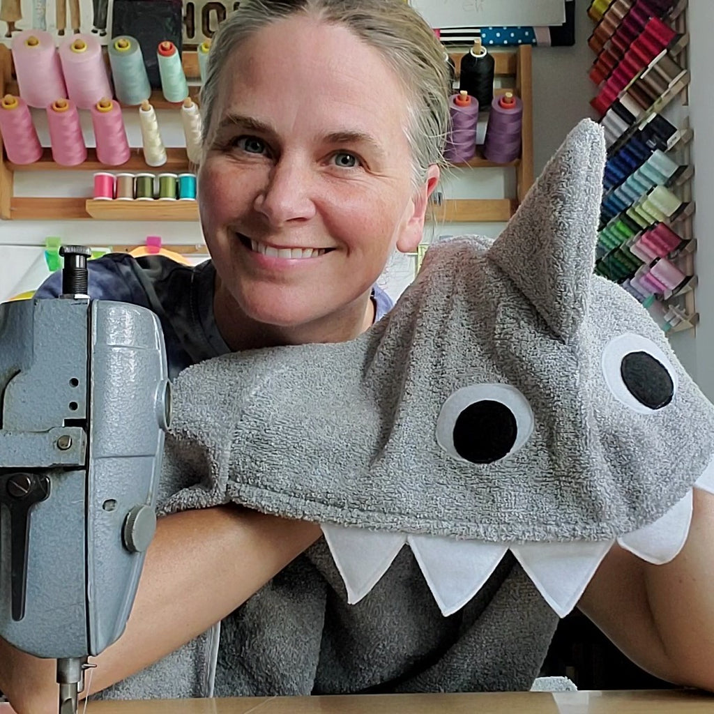 Best Seller Bundle - Animal Hooded Towel Sewing Pattern Group - Shark Puppy Horse Monster - Kids Bath Towel Patterns - PDF Instant Download