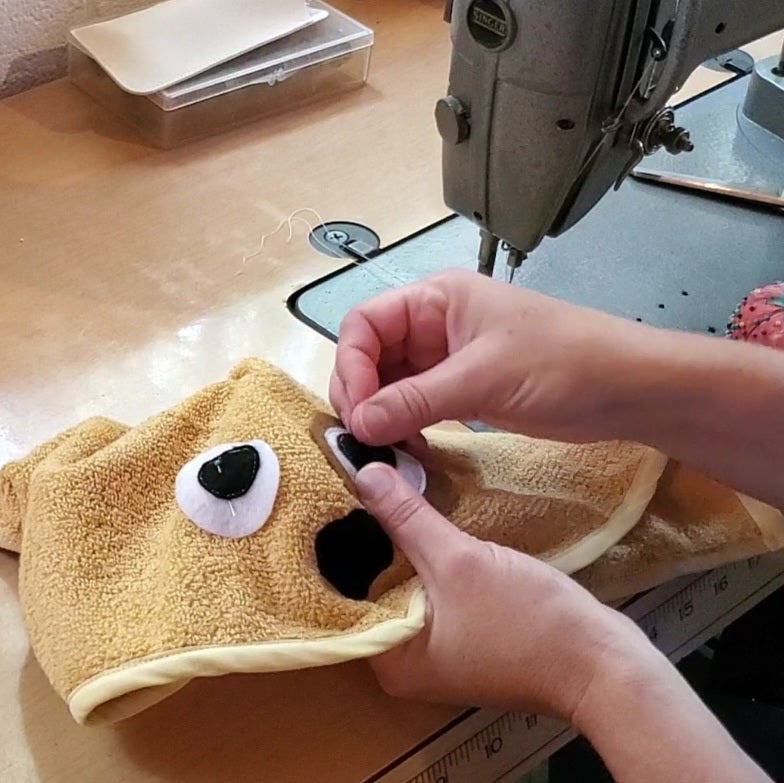 Sewing Pattern, Puppy Hooded Towel - Digital Download