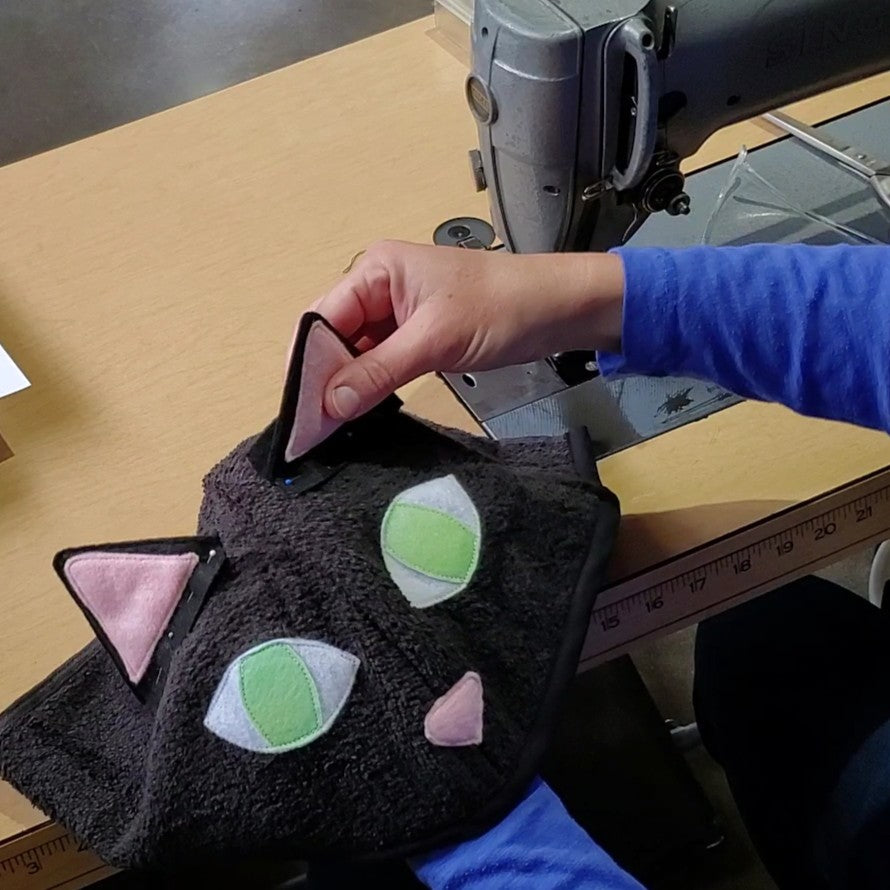 Sewing Pattern, Cat Hooded Towel - Digital Download