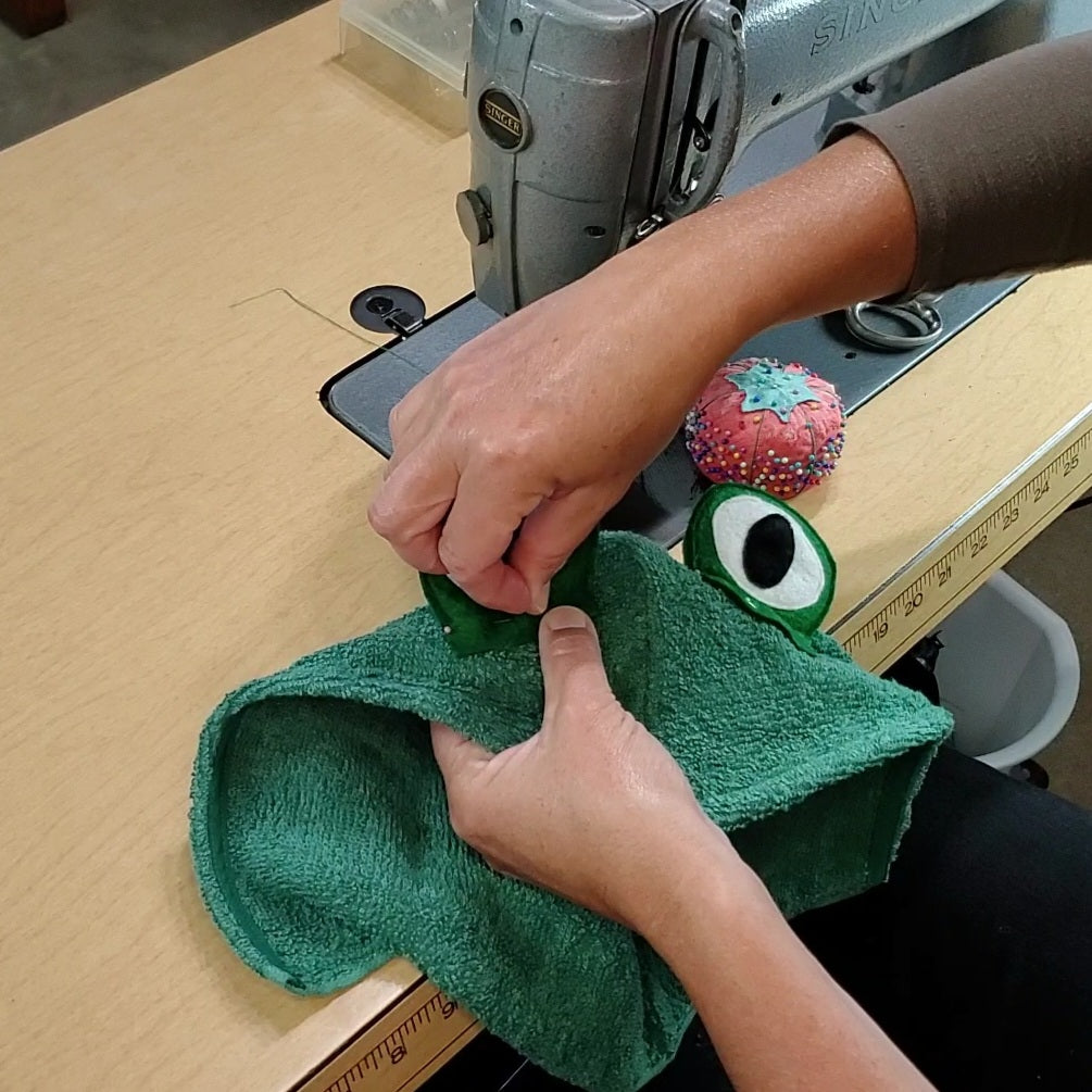 Sewing Pattern, Frog Hooded Towel - Digital Download