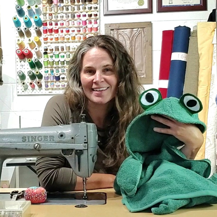 Sewing Pattern, Frog Hooded Towel - Digital Download