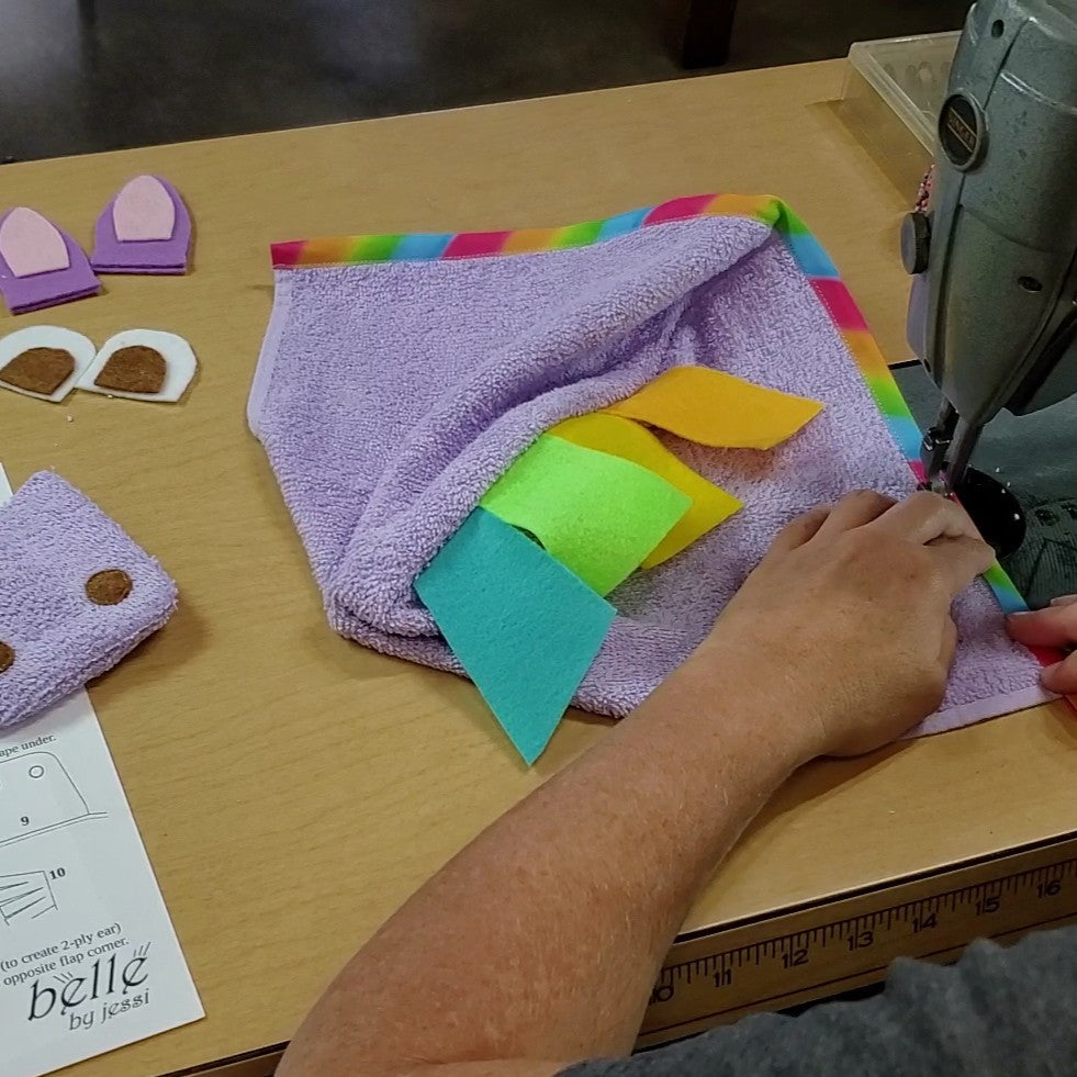 Sewing Pattern, Horse or Unicorn Hooded Towel - Digital Download