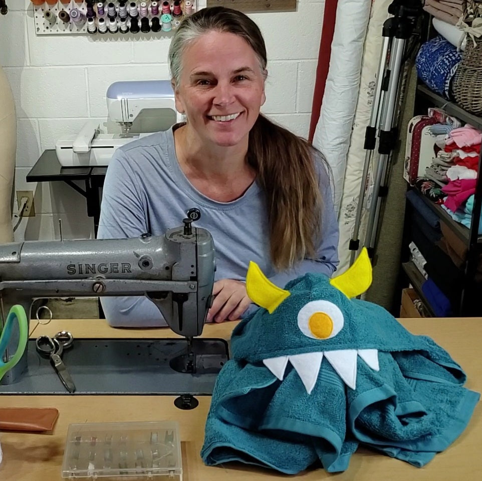 Sewing Pattern, Monster Hooded Towel - Digital Download
