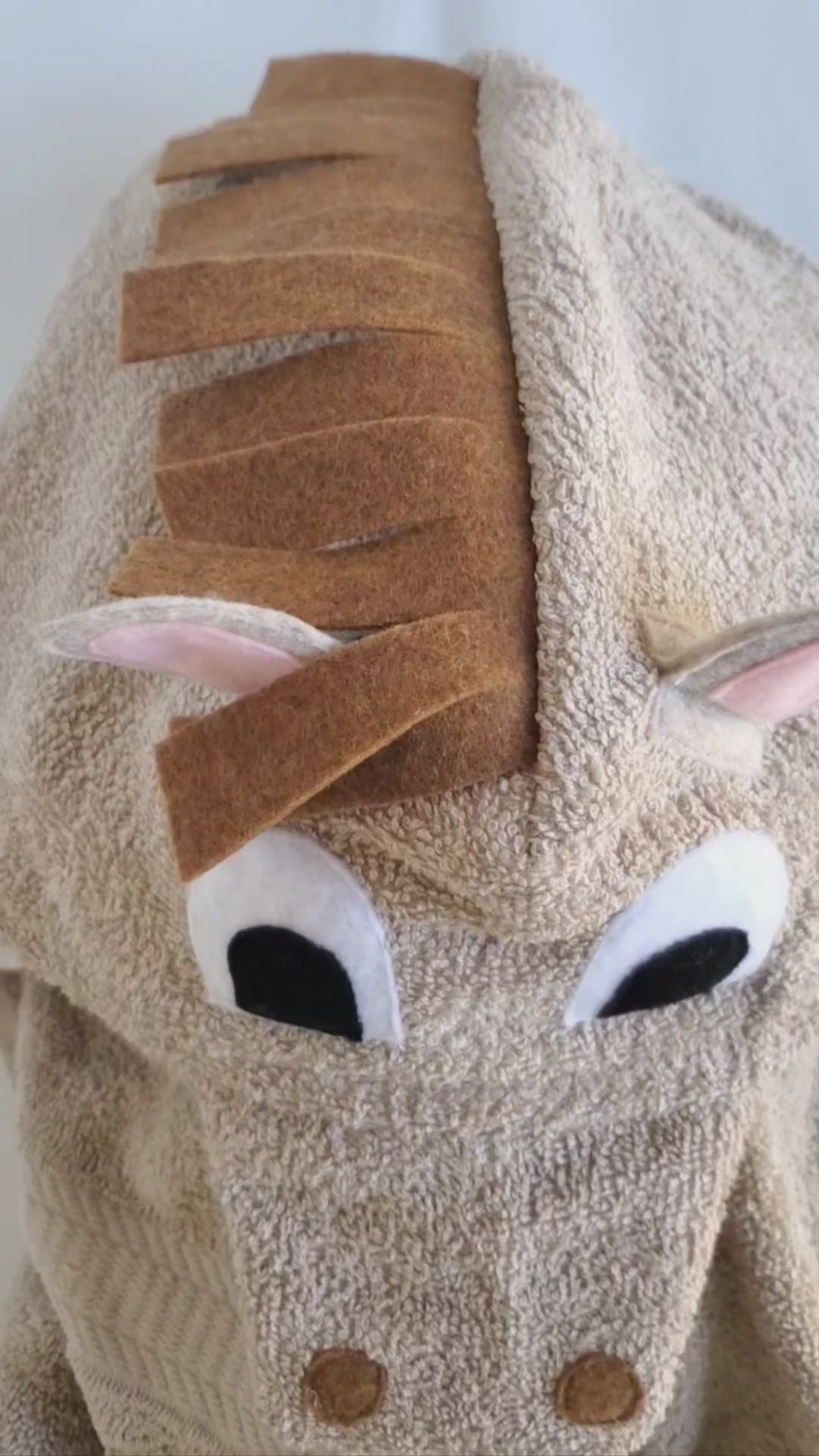 Sewing Pattern, Horse or Unicorn Hooded Towel - Digital Download